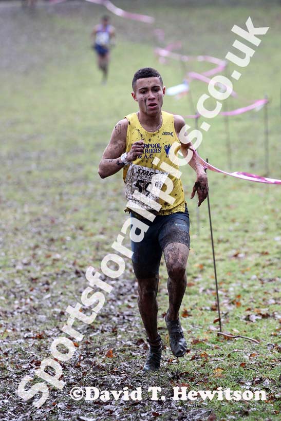 Matthew Shirling (Liverpool Harriers)  under-20 mens Northern Cross Country Champs, Knowsley Safari Park. Photo: David T. Hewitson/Sports for All Pics